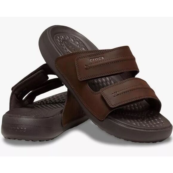 Crocs Men\'s Yukon Vista II Lr Sandal Men’s 8 New With Tags Brown